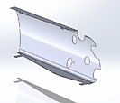 Алюминиевая панель, передняя левая