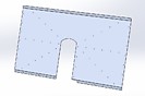 Алюминиевая панель, задняя стенка в салоне