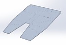 Алюминиевая панель, нижняя (пол) 
